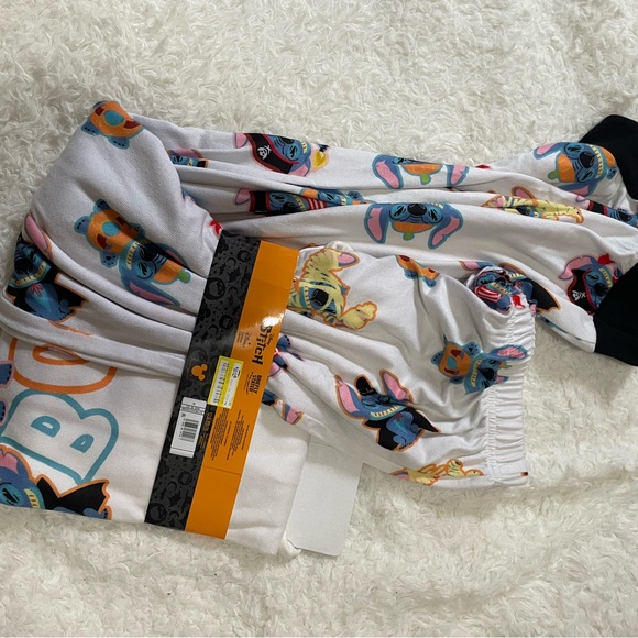 Disney women’s Pajama Set - White with Colorful Cartoon Characters - Picture 7 of 13